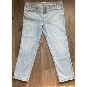 Abercrombie & Fitch Women’s Jeans The 90’s Straight Mid Rise 35‎ Waist 20 Length